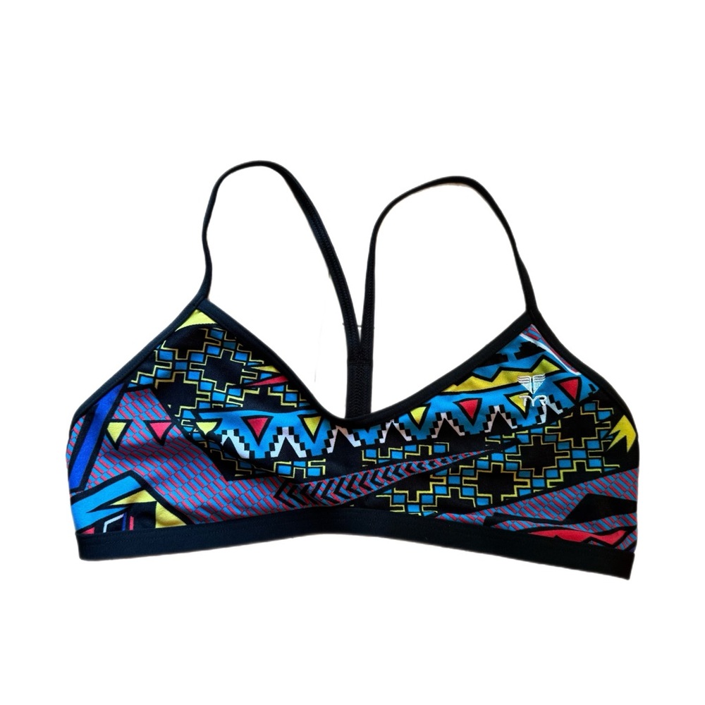 TYR Women's Geometric Print Bikini Top XL